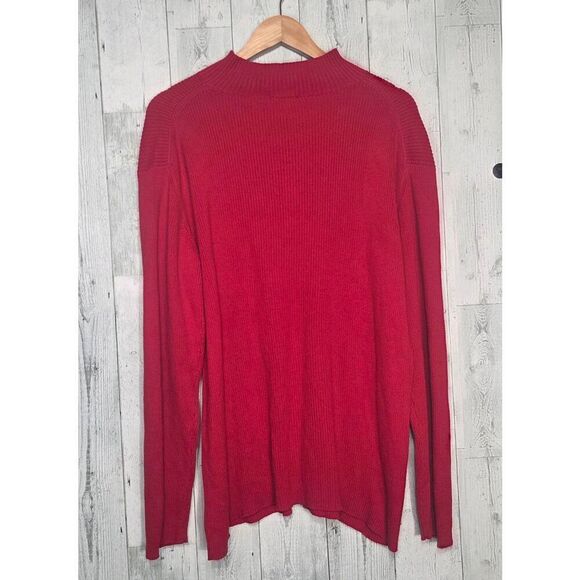 VTG Polo Jeans Ribbed Mockneck Preppy Blokecore Top Shirt Sweater Sz. XL - Picture 3 of 6